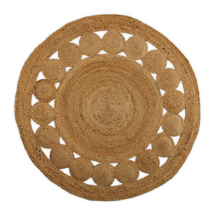 Jute Circles Rug 120 cm