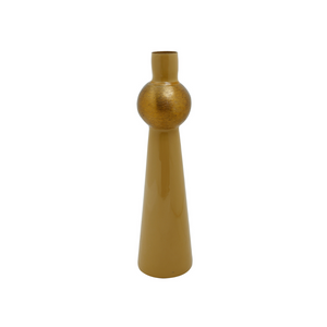 cream iron candle holder