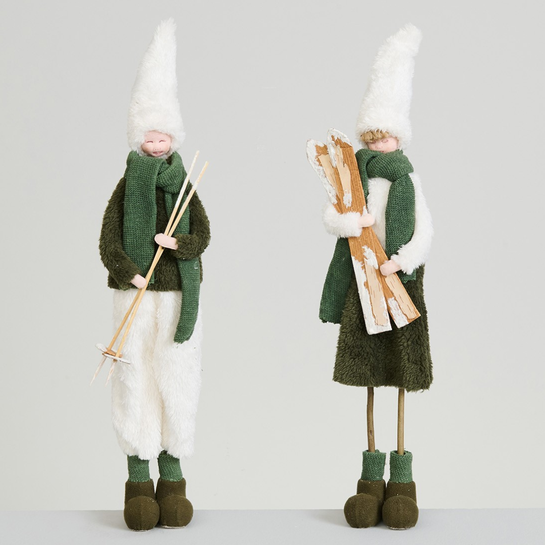 Muñecos esquiadores