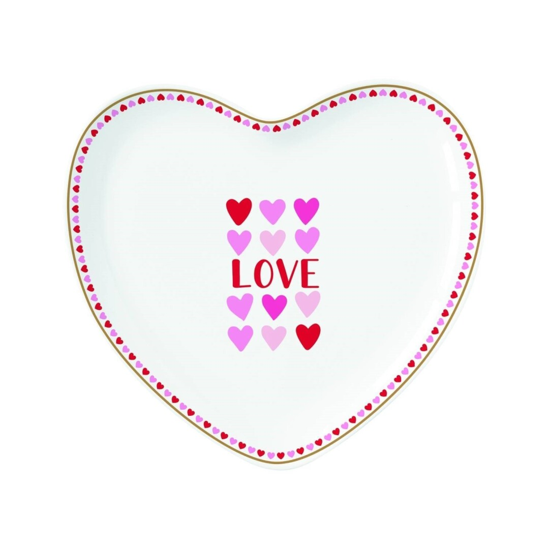 Plato corazón Cuorcini