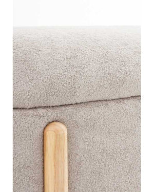 Banqueta-Baúl Boucle Gris