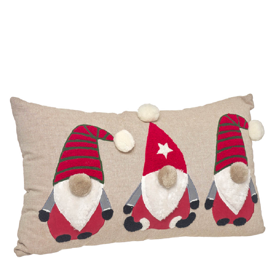 Cojín navidad Gnomos
