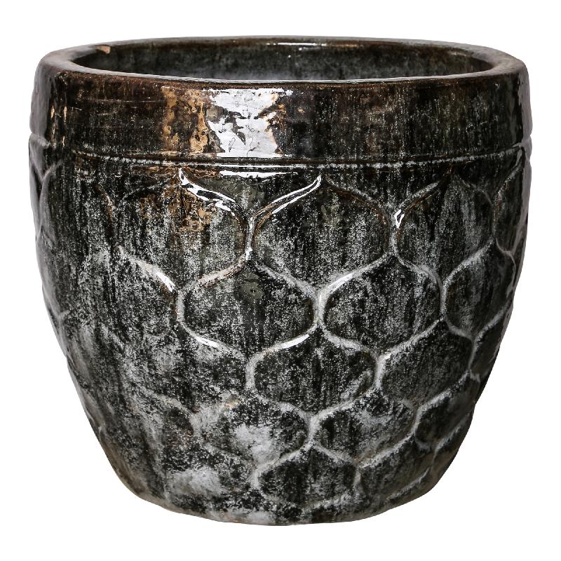 Leya glazed ceramic pot