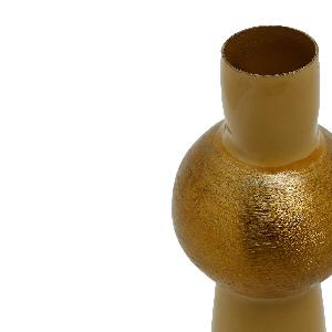 cream iron candle holder