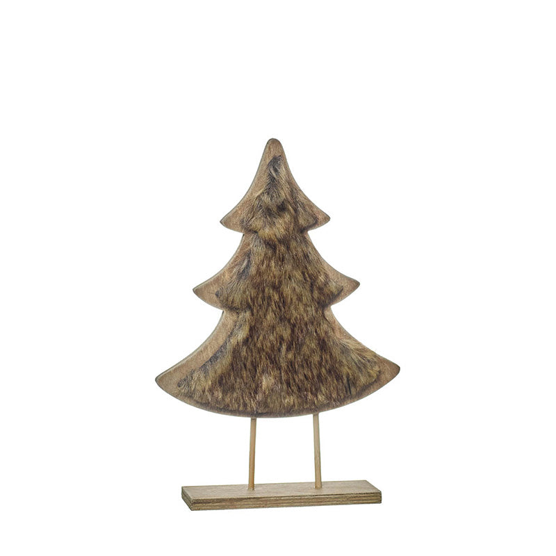 Figura decorativa de un Árbol de Navidad de madera 