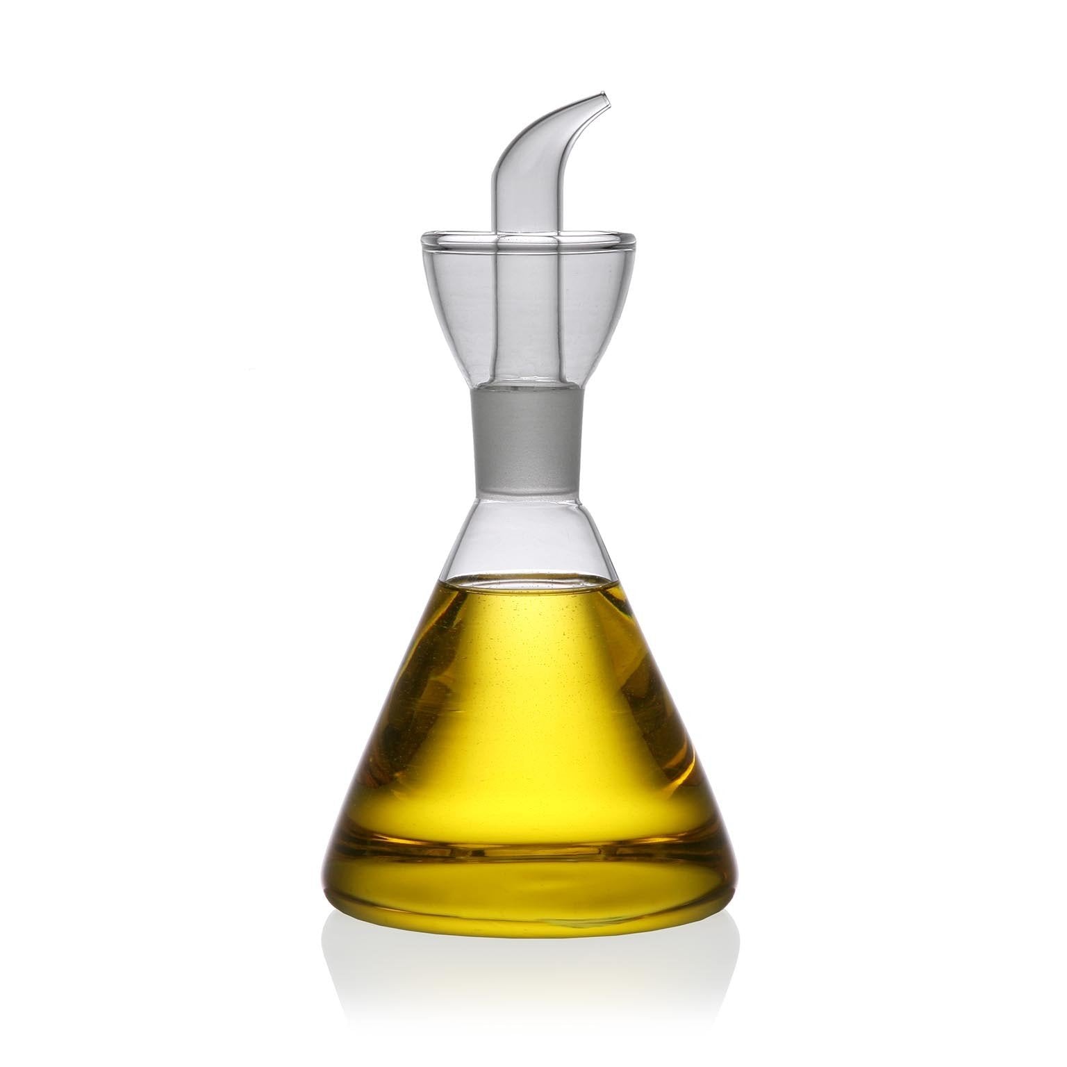 Aceitera de cristal para aceite de oliva